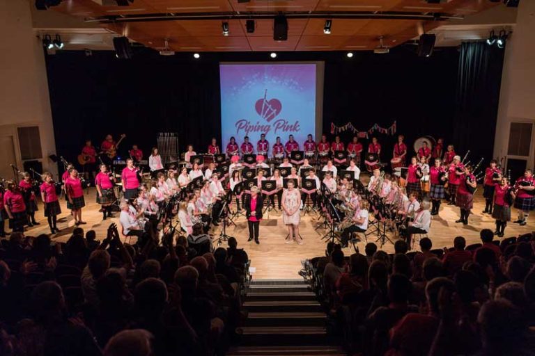Piping Pink debut concert