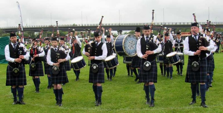 Lochalsh Junior Pipe Band. A good outing in the Novice Juvenile A grade.