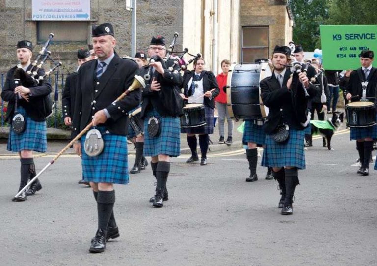 City of Edinburgh Pipe Band in 2017.