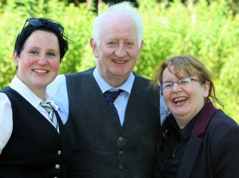 Bianca Kail, Con Houlihan and Gill Cairns today at Balloch.