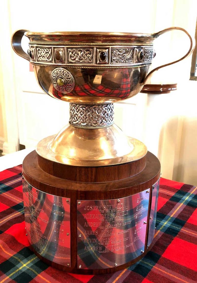 The Piobaireachd trophy: the Robert Nicol-Robert Brown Chalice.