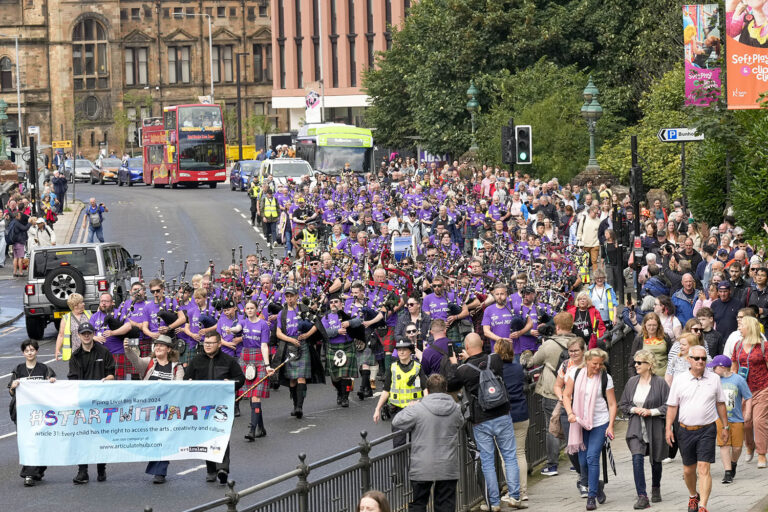 Pipers called on to join Piping Live! Big Band procession