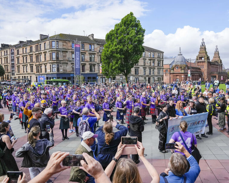 Pipers called on to join Piping Live! Big Band procession