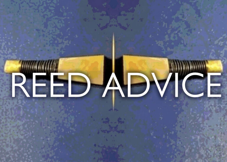 Chris Apps’ reed advice: symmetry is king