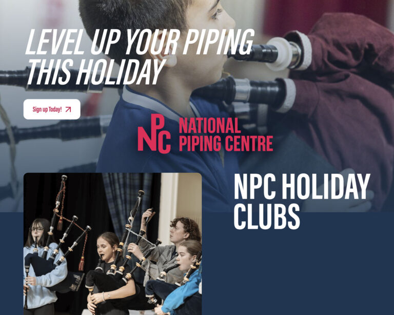 Sign Up Now: NPC Holiday Club for young pipers – bagpipes & fun!