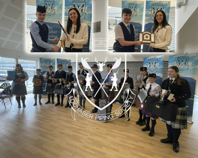 Results fron the Lochaber Junior Piping and Drumming Competition 2026