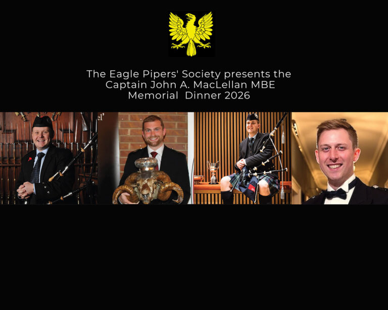 Pipers announced for the Captain John A MacLellan MBE Memorial 2026