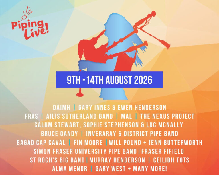 What’s on at Piping Live! 2026