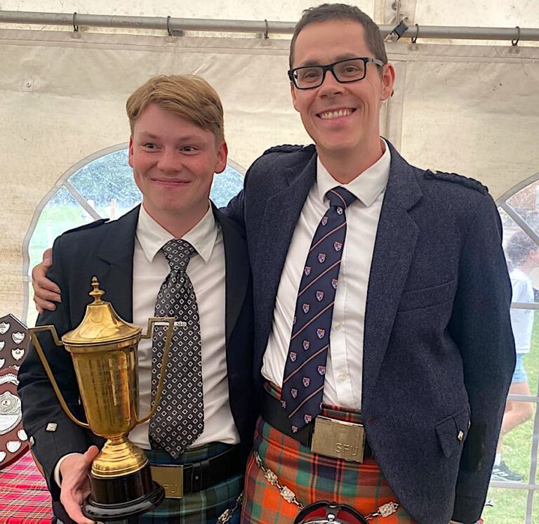 Solo piping results from Birnam Highland Games 2026