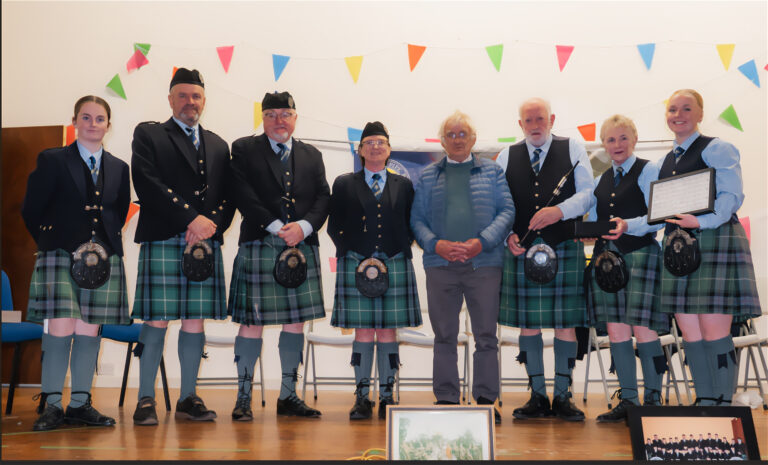 Cullen celebrates 85 years and a half-century for Pipe Major Con Houlihan